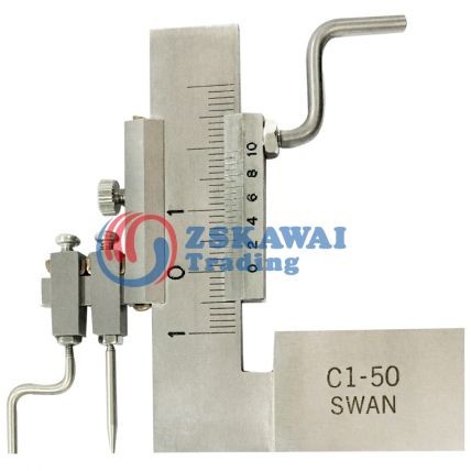 SWAN段差规C1-50日本天鹅面差尺游标卡尺高精度工业级测量工具塞尺球规